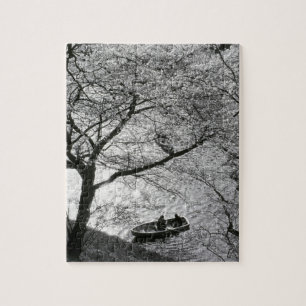 Japan, Tokio. Cherry-bloesems in het keizerrijk Legpuzzel