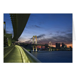 Japan. Tokio. Regenboogbrug in de Baai van Tokio.