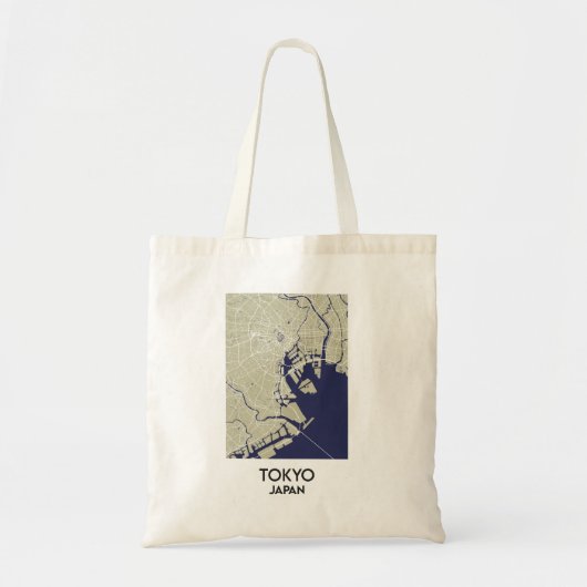Japan Tokio stadskaart Tote Bag (Voorkant)