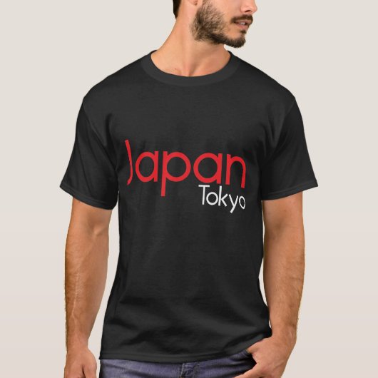 Japan Tokyo Black T-shirt (Voorkant)