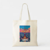 Japan Tokyo Canvas tas - Iconische illustraties (Achterkant)
