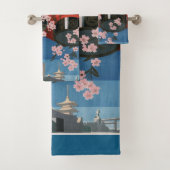 Japan Tokyo  Japans reisposter Bad Handdoek (Insitu)