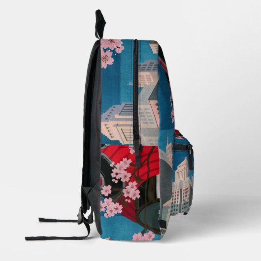 Japan Tokyo  Japans reisposter Bedrukte Rugzak (Links)