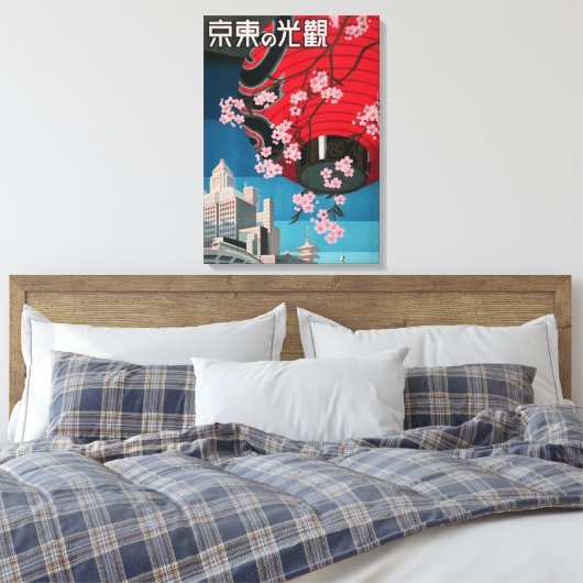 Japan Tokyo  Japans reisposter Canvas Afdruk (Insitu (Slaapkamer))