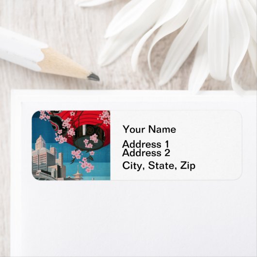 Japan Tokyo  Japans reisposter Etiket (Insitu)