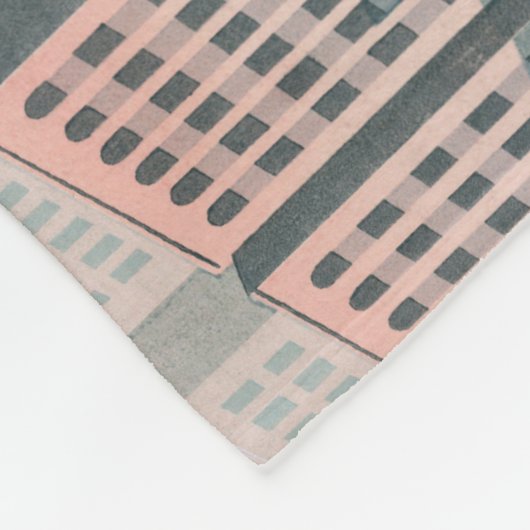 Japan Tokyo  Japans reisposter Fleece Deken (Hoek)