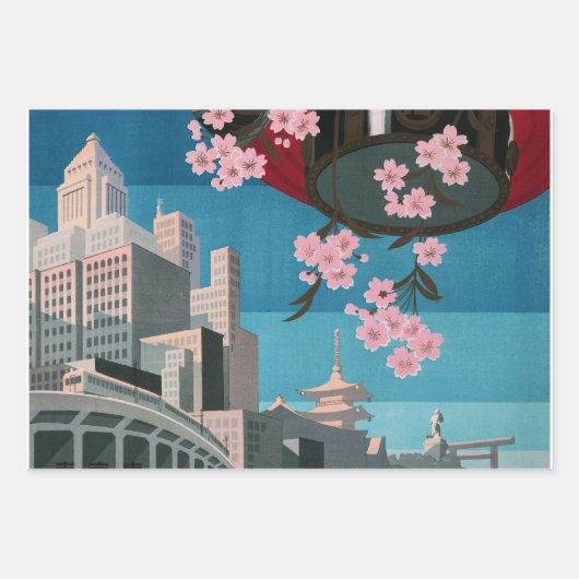 Japan Tokyo  Japans reisposter Inpakpapier Vel (Voorkant 3)