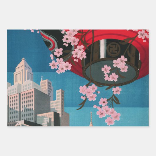 Japan Tokyo  Japans reisposter Inpakpapier Vel (Voorkant)
