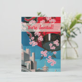 Japan Tokyo  Japans reisposter Kaart (Staand voorkant)