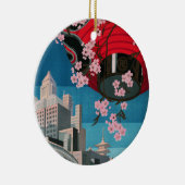 Japan Tokyo  Japans reisposter Keramisch Ornament (Rechts)