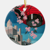 Japan Tokyo  Japans reisposter Keramisch Ornament (Voorkant)