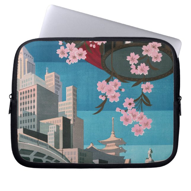 Japan Tokyo  Japans reisposter Laptop Sleeve (Voorkant)