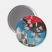 Japan Tokyo  Japans reisposter Magneet (Voorkant / Achterkant)