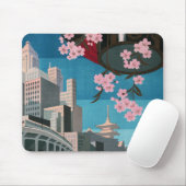 Japan Tokyo  Japans reisposter Muismat (Met muis)