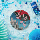 Japan Tokyo  Japans reisposter Papieren Bordje (Feest)