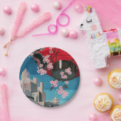 Japan Tokyo  Japans reisposter Papieren Bordje (Feest)