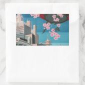 Japan Tokyo  Japans reisposter Rechthoekige Sticker (Tas)