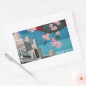 Japan Tokyo  Japans reisposter Rechthoekige Sticker (Envelop)