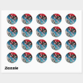 Japan Tokyo Japans reisposter Ronde Sticker (Vel)