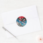 Japan Tokyo Japans reisposter Ronde Sticker (Envelop)