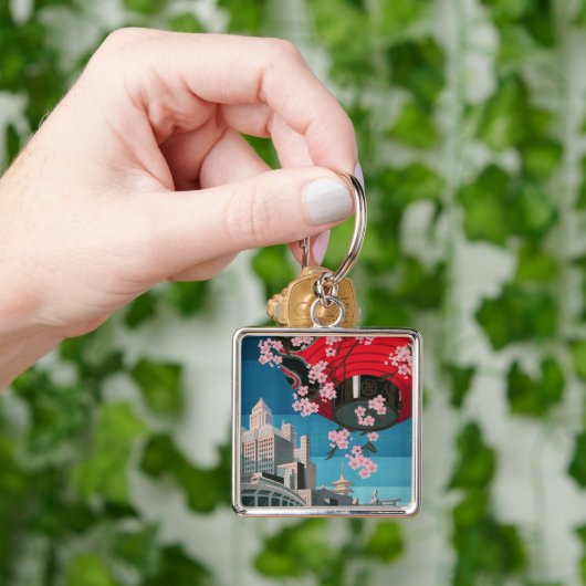 Japan Tokyo  Japans reisposter Sleutelhanger (Hand)