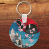 Japan Tokyo  Japans reisposter Sleutelhanger (Voorkant)