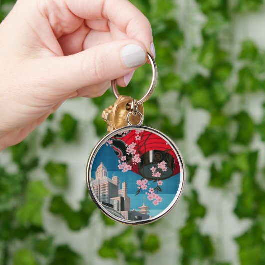 Japan Tokyo  Japans reisposter Sleutelhanger (Hand)