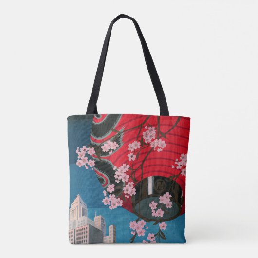 Japan Tokyo Japans reisposter Tote Bag (Achterkant)