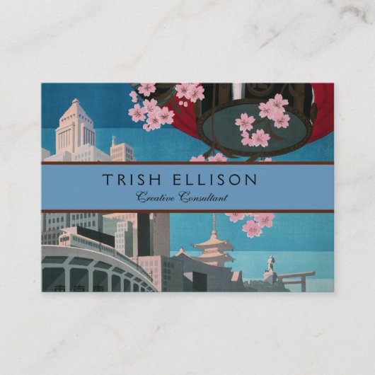 Japan Tokyo  Japans reisposter Visitekaartje (Voorkant)