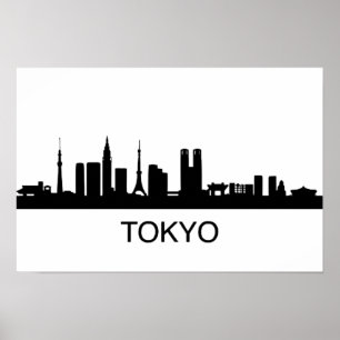 Japan Tokyo Skyline - Tokyo Skyline Poster