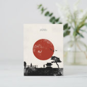  Japan Tokyo Travel waterverf Azië Briefkaart (Staand voorkant)