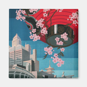 Japan Tokyo Vintage Japan Reisposter Magneet