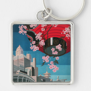 Japan Tokyo Vintage Japan Reisposter Sleutelhanger
