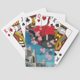 Japan Tokyo Vintage Japanse Reisposter Pokerkaarten