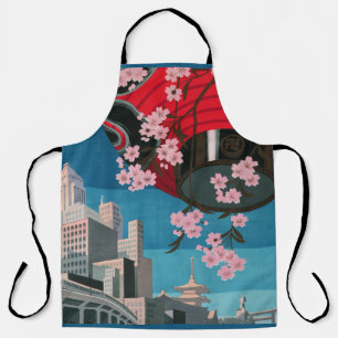 Japan Tokyo Vintage Japanse Reisposter Schort
