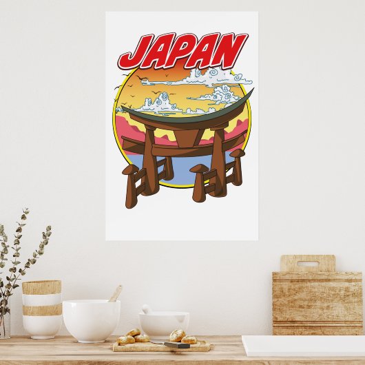 Japan Tori Poster (Keuken)