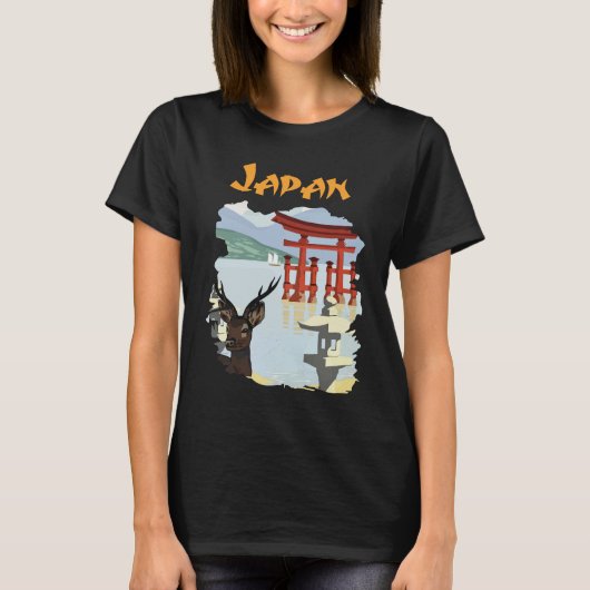 Japan Torii Gate Berg Reizen T-Shirt (Voorkant)