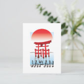 Japan, Torii poort in zonsondergang, Briefkaart (Staand voorkant)