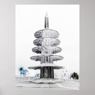 JAPAN TOWN PEACE PAGODA - SAN FRANCISCO POSTER