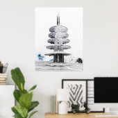 JAPAN TOWN PEACE PAGODA - SAN FRANCISCO POSTER (Thuiskantoor)