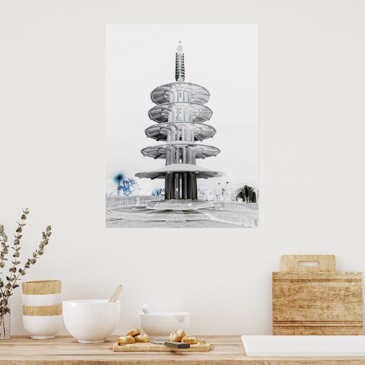JAPAN TOWN PEACE PAGODA - SAN FRANCISCO POSTER (Keuken)