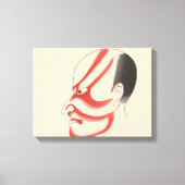 Japan - Traditioneel Kabuki - rood4 - Canvas Afdruk (Voorkant)