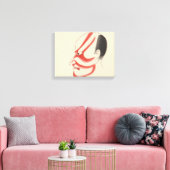 Japan - Traditioneel Kabuki - rood4 - Canvas Afdruk (Insitu (Woonkamer))