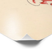 Japan - Traditioneel Kabuki - rood4 - Foto Afdruk (Hoek)