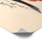 Japan - Traditionele Kabuki - rood1 - Poster (Hoek)