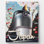 Japan Train vintage-poster. Fotoplaat (Voorkant)