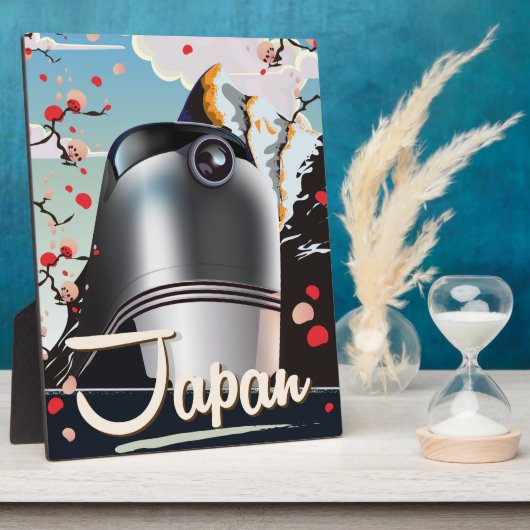 Japan Train vintage-poster. Fotoplaat (Zijkant)