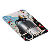 Japan Train vintage-poster. Magneet (Rechterzijde)