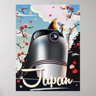 Japan Train vintage-poster. Poster
