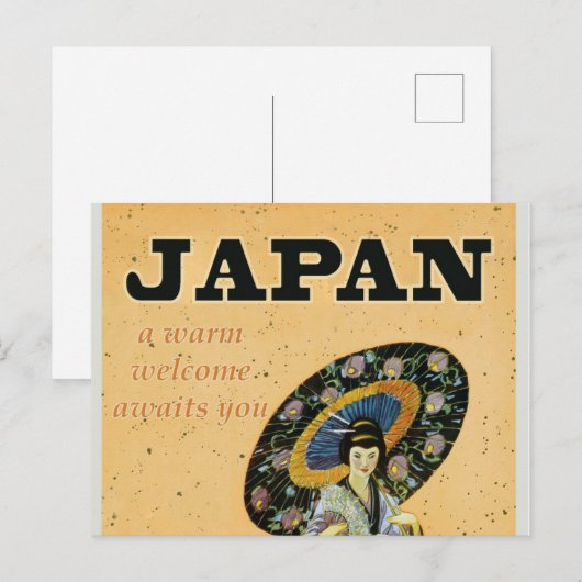 Japan Travel Briefkaart (Voorkant / Achterkant)